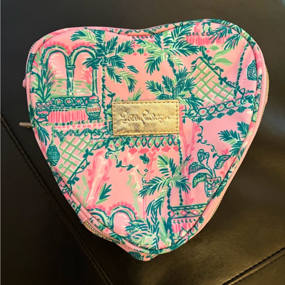 NWOT Lilly Pulitzer Heart-Shaped Cosmetic or Jewelry Pouch